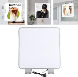 Custom Illuminated Backlit Business Wall Mounted LED Double-sided Outdoor Advertising Light Box Sign for Business Store Cafe <b>Bar</b> - Product Image 1