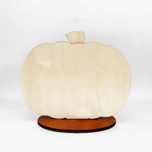Uionen Wooden Pumpkin <b>Ornament</b> for Thanksgiving Harvest Festival Home Desktop Holiday Atmosphere Decorations - Product Image 5