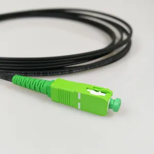 Armored PVC Jacket SC/APC Single Mode Simplex Fiber Optic Patch Cord