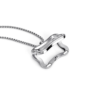 จี้สร้อยคอรูปกระดูกแบบเปิดได้ ทำจากสแตนเลสสตีล สำหรับใส่แก้วเก็บของที่ระลึกสำหรับสัตว์เลี้ยง เหมาะสำหรับคนรักสุนัข - Product Image 2