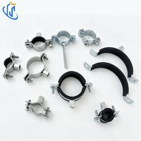 Collier de serrage sismique UTT61 avec doublure en caoutchouc antidérapant pour fixation de conduites d'incendie dans la construction industrielle