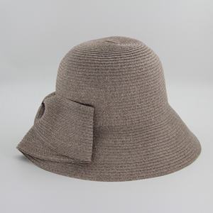 Nouvel été personnalisé MERINO laine tricoté pêcheur femmes européen américain couleur unie chapeau à larges bords - Product Image 2