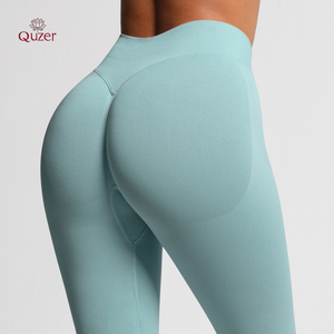 Leggings per ragazze da allenamento in Spandex attillati all'ingrosso - Product Image 3
