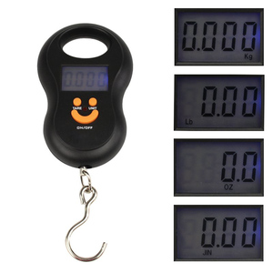 Nuovo 50kg x 10g Mini Digital Scala per la Pesca di Viaggio Dei Bagagli Ponderazione <span class=keywords><strong>Stadera</strong></span> Appeso Scala Gancio Elettronico - Product Image 3