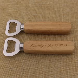 משלוח מהיר סיטונאי מותאם אישית עץ בקבוק פותחן עם לייזר לוגו - Product Image 3