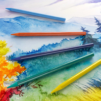 SINOART 12 pièces ensemble de crayons graphite sans bois ensemble de crayons de 12 couleurs crayon sans bois monolithe pour le dessin, la coloration et l'art