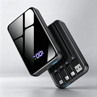Chargeur portable 20000mAh 66W avec sortie simultanée pour 6 appareils, batterie externe PD, charge rapide Type-C