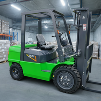 Chariot élévateur électrique de 3 tonnes, hauteur de levage de 7 m, batterie lithium-ion pour entrepôt frigorifique, manutention de matériaux, empilage de palettes