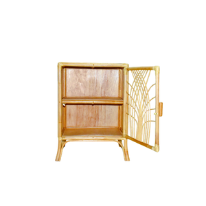 Les tiroirs de rangement R015 sont fabriqués en contreplaqué de rotin écologique, alliant le charme bohème vintage avec une touche tropicale. - Product Image 6