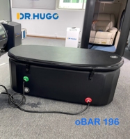 DR.HUGO oBAR 196 Baignoire à glace gonflable portable pour une personne, bain froid, seau à glace pliable, baril à glace