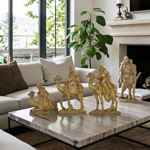 Fait à la main 3D Intérieur Maison Décor De Noël Nativité Trois Rois Catholique Figurines Religieuses Art Cadeau Article Peinture Résine Artisanat - Product Image 2