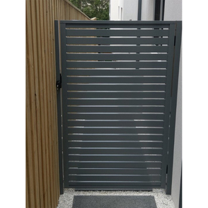 Nuevo estilo Horizontal <span class=keywords><strong>de</strong></span> un solo Panel <span class=keywords><strong>de</strong></span> aluminio principal moderno puerta <span class=keywords><strong>de</strong></span> entrada peatonal diseños para el hogar - Product Image 5
