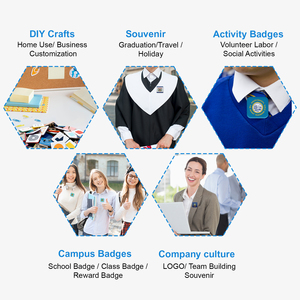 Mecolour 50*50mm vuông nam châm bền nam châm tủ lạnh Huy hiệu Nhà sản xuất máy nút pin huy hiệu Máy làm - Product Image 6