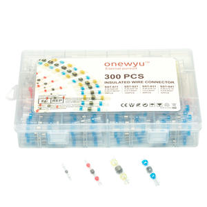 Bornes à sertir isolées avec gaine thermorétractable, style européen, boîte de 300 pièces, application électrique, matériau PC - Product Image 5