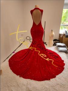 Ocstrade Abito da Sera <span class=keywords><strong>Lungo</strong></span> da Donna 2025, Collezione Estiva da Boutique, <span class=keywords><strong>Vestito</strong></span> Maxi <span class=keywords><strong>Nero</strong></span> con Paillettes, Schiena Scoperta, Perline e Strass - Product Image 6