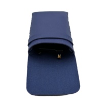 Étui à lunettes en cuir PU imperméable multicolores, logo personnalisé, sac de rangement souple pour lunettes de soleil et lunettes optiques