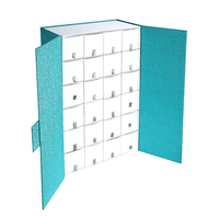 Recyclé Double Porte Ouverte 24 Tiroirs Bijoux Style Décoratif Cosmétique Anneau Pas Cher Conception LOGO Personnalisé Cadeau Papier Boîte Paquet