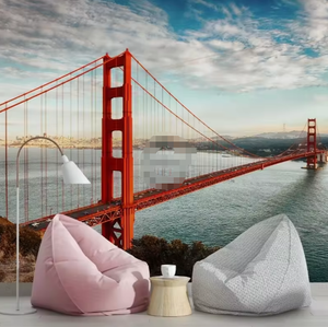 Paisaje del <span class=keywords><strong>estrecho</strong></span> del puente Golden Gate en San Francisco Peel and Stick Wallpaper - Product Image 2