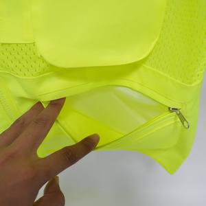 مرحبا فيس سترة ليلية السلامة المرورية على الطرق سترة مخصصة عالية الوضوح موقع البناء في حالات الطوارئ سترة عاكسة - Product Image 5