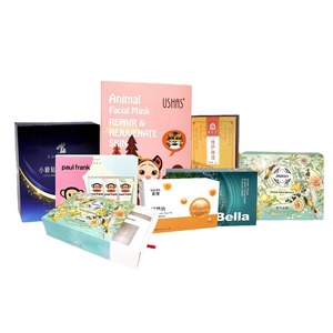 Boîtes en carton personnalisées pour emballages cadeaux de soins de la peau, petites séries, articles de toilette, boîte cosmétique, carton 350g - Product Image 4