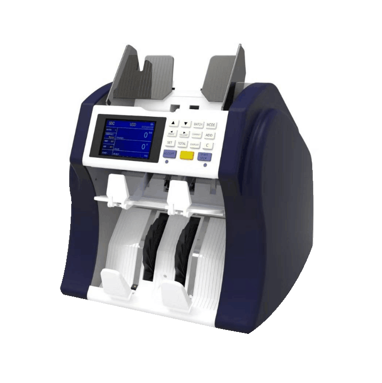 दो जेब बहु-मुद्रा नोट सॉर्टर दो सीआईएस छवि प्रौद्योगिकी सीरियल नंबर पढ़ने गिनती छँटाई मशीन
