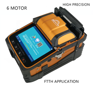 Fusionadora de Fibra Óptica FTTH de 6 Motores, Máquina de Empalme de Fibra Óptica de Alta Precisión con VFL y Medidor de Potencia AI-9 - Product Image 1