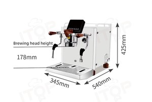 Machine à café expresso semi-automatique à <span class=keywords><strong>pompe</strong></span> rotative professionnelle ITOP, prix de gros d'usine - Product Image 2
