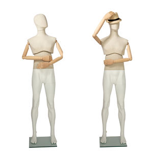 หุ่นจำลองผ้าสำหรับแม่ของผู้ชาย,หุ่นจำลองทำจากไม้แบบมีความยืดหยุ่นปรับแต่งได้ - Product Image 1