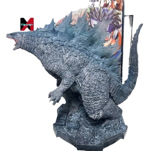 Godzilla <span class=keywords><strong>vs</strong></span> <span class=keywords><strong>Kong</strong></span>: Estatua Gigante Luminosa, Escultura de Monstruo, Modelo Coleccionable en Caja - Product Image 1