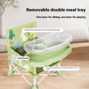 เก้าอี้ทานข้าวเด็กพับได้ Prodigy แบบพกพา ปรับความสูงได้ตั้งแต่ 1-2 ปี  แบบมัลติฟังก์ชั่น ผลิตจากพลาสติกเป็นมิตรกับสิ่งแวดล้อม - Product Image 3