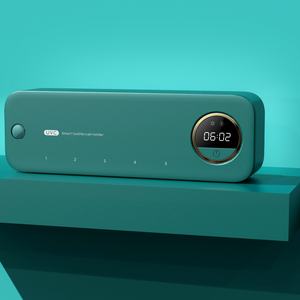 Stérilisateur de brosses à dents mural en ABS avec LED UVC, accessoire de salle de bain pour usage domestique, support de brosses à dents pour stérilisation - Product Image 6