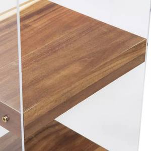 ثلاثة رفوف خشبية وتصميم أكريليك شفاف لإطاراتها - Product Image 3