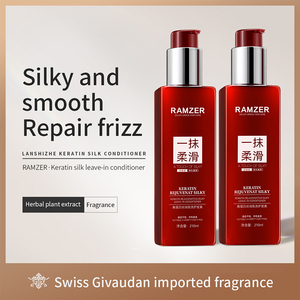 Après-shampoing sans rinçage à la kératine et soie RAMZER, produits capillaires professionnels à base de protéines, marque privée OEM ODM - Product Image 2