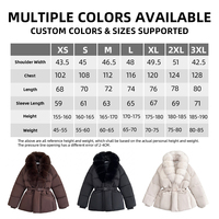 Veste d'hiver pour femme en duvet de canard blanc, parka à capuche avec col en fausse fourrure, taille cintrée, manteau décontracté et chaud, OEM ODM, marque privée