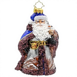 Ornement de Noël en verre européen classique fait main Christopher Radko, collection Mountain Majesty St. Nick, Chine - Product Image 1