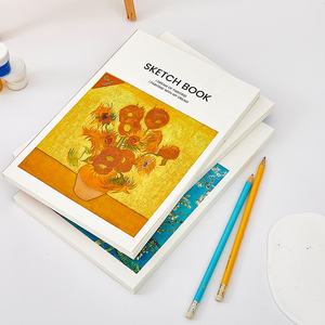 Carnet <span class=keywords><strong>de</strong></span> croquis personnalisé Série <span class=keywords><strong>Van</strong></span> <span class=keywords><strong>Gogh</strong></span> Monet, papier à <span class=keywords><strong>dessin</strong></span> 110 g/m², 80 feuilles, reliure spirale, 178x253 mm, pour croquis artistiques à feuilles mobiles - Product Image 1