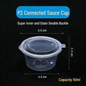 ถ้วยซอสสำหรับส่งอาหาร ขนาด 1 ออนซ์, 1.5 ออนซ์, 2 ออนซ์, 3 ออนซ์ และ 4 ออนซ์ - Product Image 6