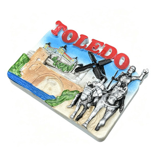 Imán de Resina Personalizado de <span class=keywords><strong>Toledo</strong></span>, España, Recuerdo Turístico 3D - Product Image 4