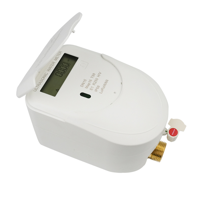 DN15 Lorawan Smart Ultrasonic Water Meters No Valve Controlled IP68 Prepaid OEM Customizable Smart Water Meter