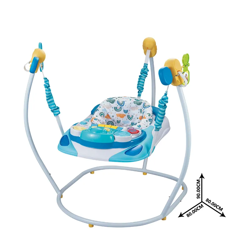 High Quality Multi Functional Music Walker 360 Degree Rotation Butterfly Baby Jumper Rocker Bouncy Chair