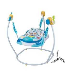 高品质多功能音乐助行器360度旋转蝴蝶婴儿跳线摇杆弹力椅