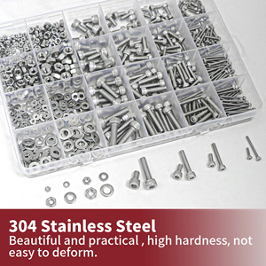918pcs M2M3M4M5 Hexagonal Nut <strong>and</strong> Bolt <strong>Kit</strong> 304 Stainless Steel Flat Gasket <strong>Electronic</strong> <strong>Modules</strong> <strong>and</strong> <strong>Kits</strong> - Product Image 4