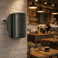 Altavoz Octagonal de 50W para Colgar en Pared de Plástico, Sistema de Música Ambiental Comercial de 6.5 Pulgadas para Tiendas, Estudios de Danza, Vestíbulos de Hoteles