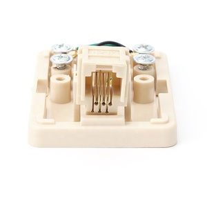 Lulink Cat3 UTP Caja de teléfono de bajo voltaje 623K Puerto único 6P2C Jack Superficie Producto de telecomunicaciones 55*50*22mm - Product Image 6