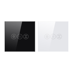 Interruptor de cortina <span class=keywords><strong>WiFi</strong></span> inteligente, aplicación de Control remoto, interruptor ciego de vidrio templado, interruptor de persiana enrollable táctil inteligente con Control de voz - Product Image 1