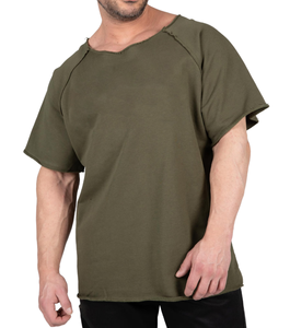 Camiseta Deportiva de Manga Corta para Hombre, Personalizada al por Mayor, 100% Algodón, para Gimnasio y Running, Tallas Grandes - Product Image 1