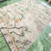 Quick Delivery Bamboo Fiber Hand Tufted Area Rug with Silk-like Shine for Penthouse