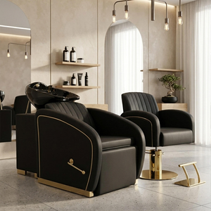 Sillón de Masaje para Champú de Alta Calidad al por Mayor, Cama de Champú Personalizable en Color para Salón con Tazón Negro - Product Image 3