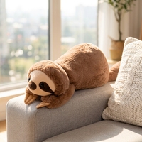 Boneka Rakun Plush Lembut Berkualitas Tinggi Isi Kapas PP Kapas Organik Pereda Stres Hadiah Natal