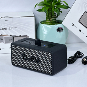 Nhỏ gọn Retro bluetooth loa với 3000mAh Pin 4 đến 5 giờ Thời gian chơi di động cổ điển loa không dây cho nhà ngoài trời - Product Image 1